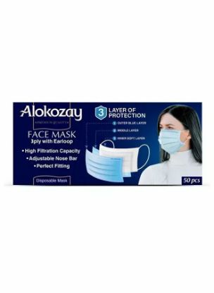 Picture of Alokozay Face Mask Adult 3Ply 50's