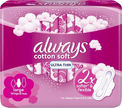 Picture of Always Cottony Soft Maxi Thick Night Wings With 8's