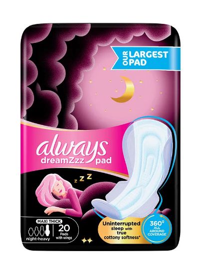 Picture of Always Dreamzz Cotton Pad Thick Night 20's