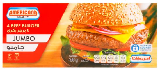 Picture of Americana 4 Beef Burger Jumbo 400gm