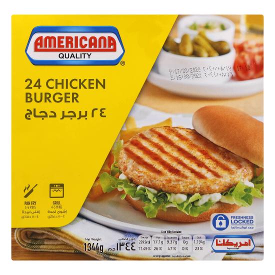 Picture of Americana Chicken Burger 1344gm