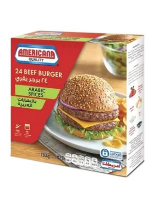 Picture of Americana Frozen Burger Beef 24's 1344gm