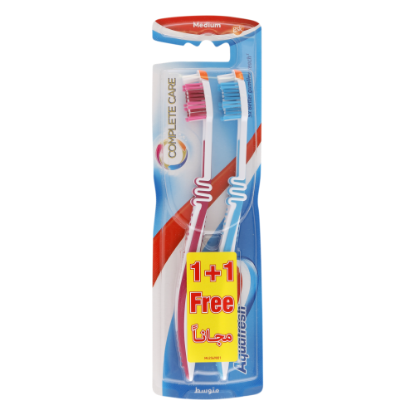 Picture of Aquafresh Tooth Brush Complete Care Medium 1+1Free