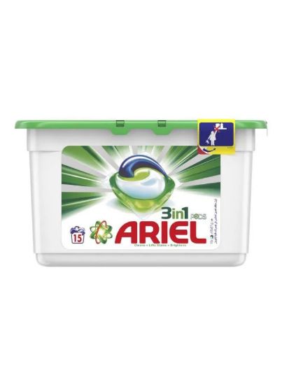 Picture of Ariel 3In1 Pods Washing Liquiduid Capsule Regular 15 Pods 432gm