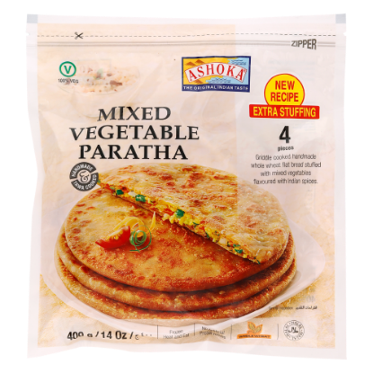 Picture of Ashoka 4Piece Mixed Vegetable Paratha With Extra Stuffing 400gm