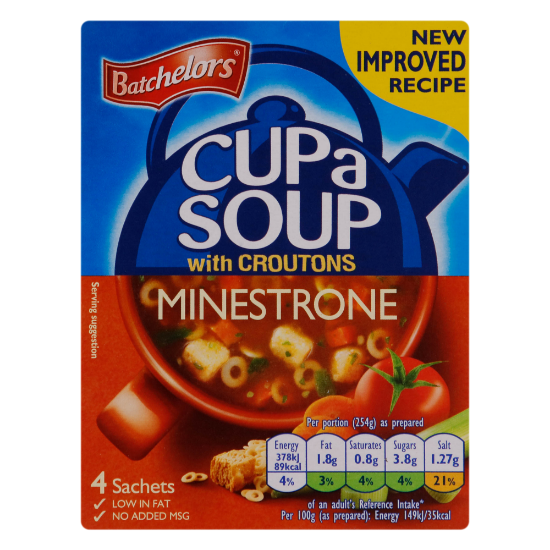 Picture of Bachelor Cup Soup Minestrone 94gm