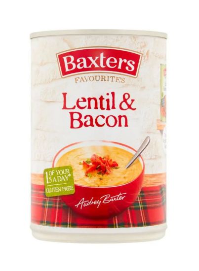 Picture of Baxters Favourites Lentil & Bacon Soup 400gm