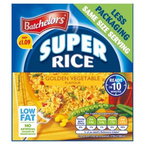 Picture of Bachelors Super Rice Golden Vegetable 90gm