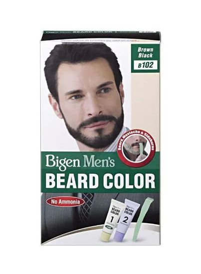 Picture of Bigen Men's Beard Color B102 Brown Black