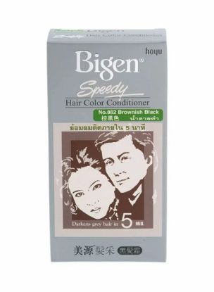 Picture of Bigen Speedy Hair Color Conditioner 882 Brownish Black 1pc