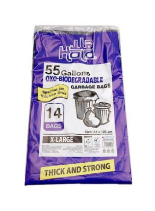 Picture of Hala Garbage Bag Biodegradable 55gallon 14'S