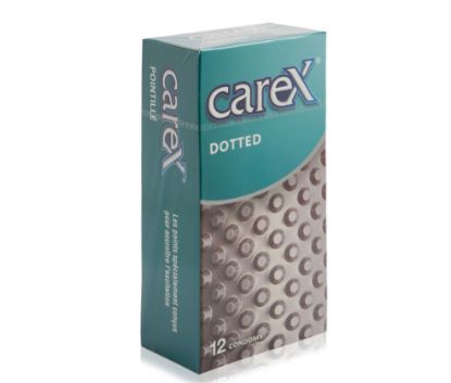 Picture of Carex Condom 2 In 1 (Dotted) 12'S