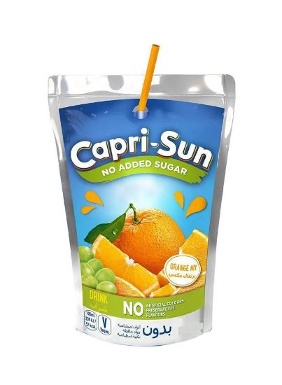 Picture of Capri Sun No Added Sugar Orange Juice Drink (10x200ml)