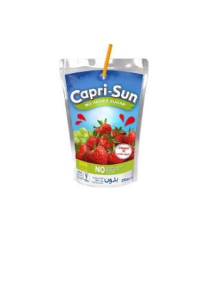 Picture of Capri Sun No Added Sugar Strawberry Juice Drink (10x200ml)