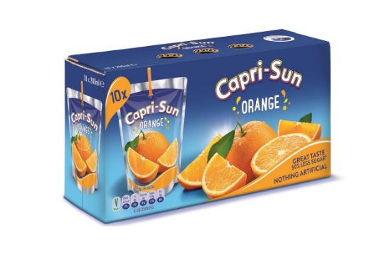 Picture of Capri-Sun Juice Orange Natural 8+2 Sachets (200ml)