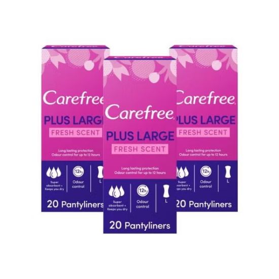 Picture of Carefree Plus Large Fresh Scent 3x20 's