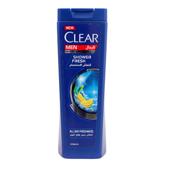 Picture of Clear Men Anti-Dandruff Shampoo Shower Fresh With Green Tea & Citrus Essence 200ml