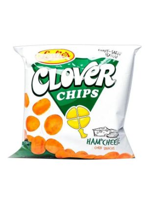 Picture of Leslies Clover Chips Ham Cheese Corn Snacks 60gm