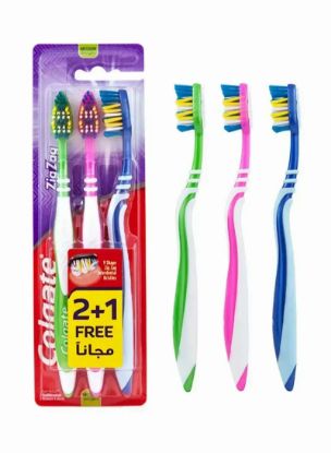 Picture of Colgate Tooth Brush Zigzag Medium 3pc