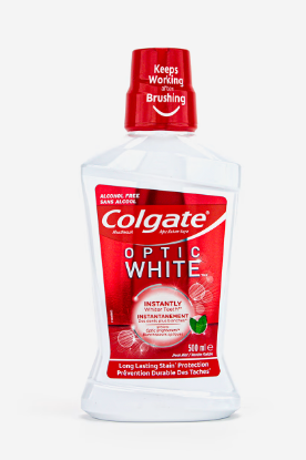 Picture of Colgate Optic White Alcohol Free Mouthwash 500ml