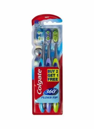 Picture of Colgate Tooth Brush 360 Floss Tip 2+1Free