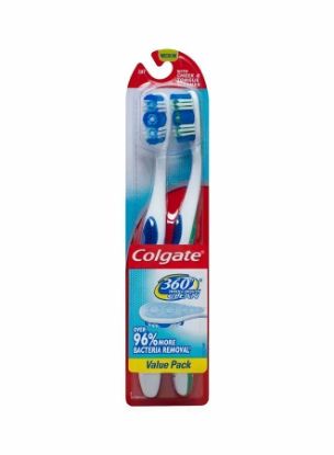 Picture of Colgate Toothbrush 360 Whole Mouth Clean Medium  2pcs