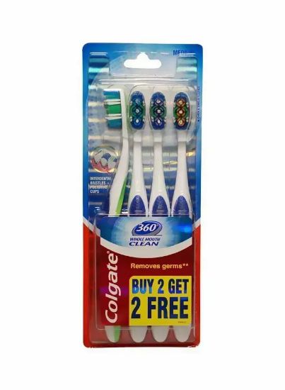 Picture of Colgate Toothbrush 360 Whole Mouth Clean Soft 4pc