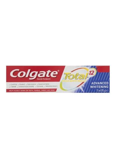 Picture of Colgate Toothpaste Total 12 Advanced Whitening 75ml