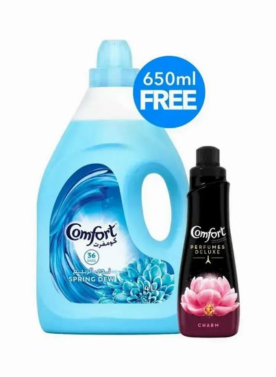 Picture of Comfort Fabric Softener Charm & Spring Dew 4Litre+650ml