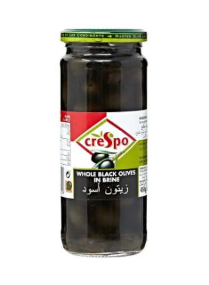 Picture of Crespo Olives Whole Black 450gm