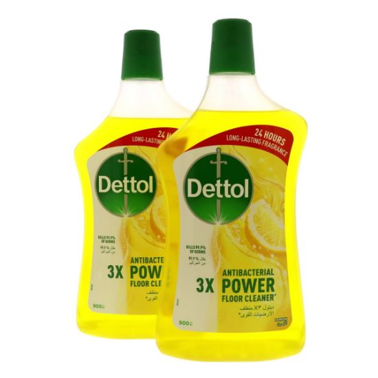 Picture of Dettol Antibacterial Floor Cleaner Lemon 900ml, Pack of 2