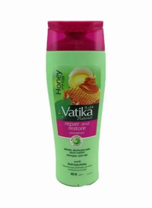 Picture of Vatika Naturals Shampoo Repair & Restore Honey & Egg For Damage & Split Hair 400ml