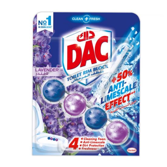 Picture of DAC Toilet Cleaner Rim Block Lavender 50gm