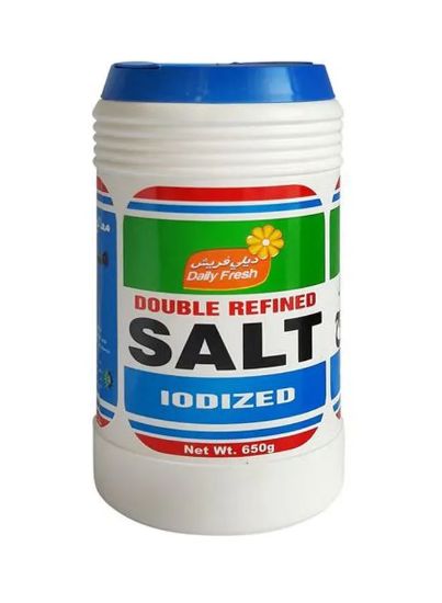 Picture of Daily Fresh Double Refined Iodized Salt Bottle 650gm