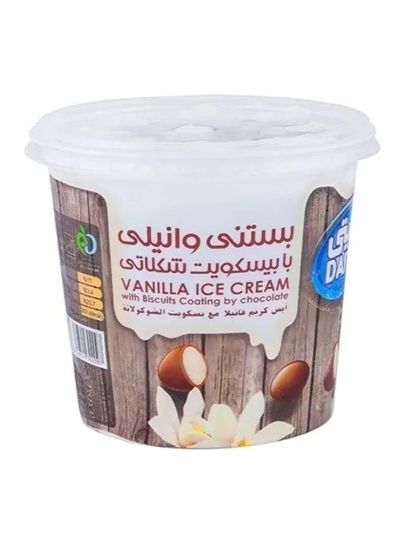 Picture of Daity Ice Cream Vanilla Decorated With Chocolate 100gm