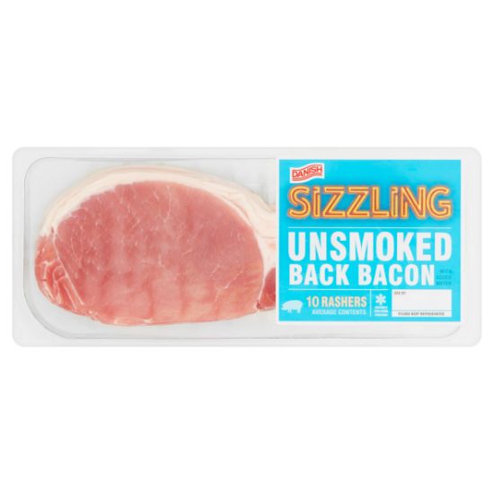 Picture of Danish Bacon Back Unsmoked Sizzling 360gm