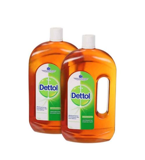 Picture of Dettol Anti Bacterial Antiseptic Liquid 1ltr, Pack of 2