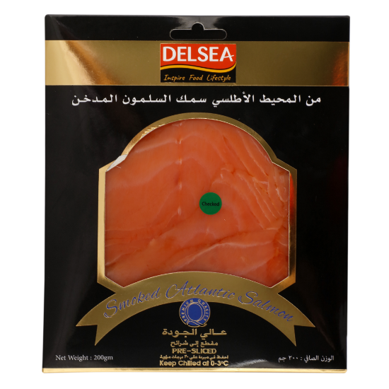 Picture of Delsea Smoked Atlantic Salmon Slice 200gm