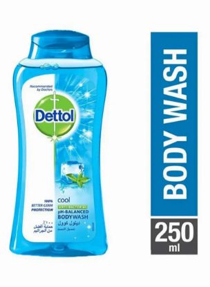 Picture of Dettol Anti-Bacterial Bodywash Cool Mint & Bergamot Odour Protection 250ml