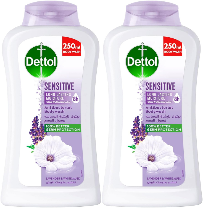 Picture of Dettol Anti-Bacterial Bodywash Sensitive Lavender & White Musk 500ml