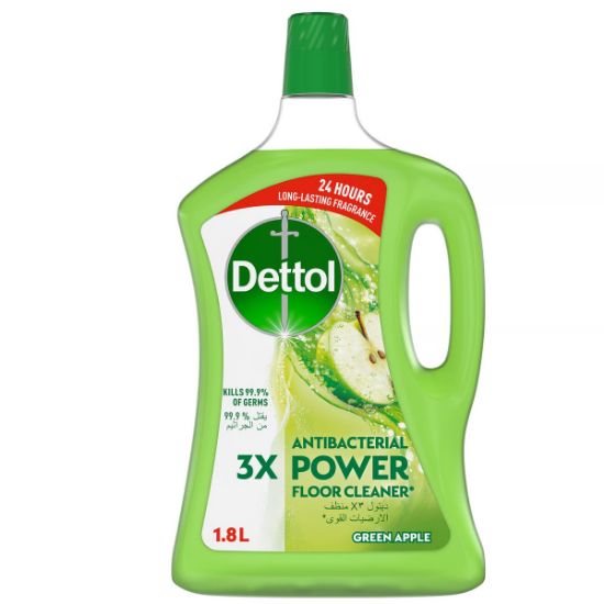 Picture of Dettol Antibacterial Floor Cleaner Green Apple 1.8ltr