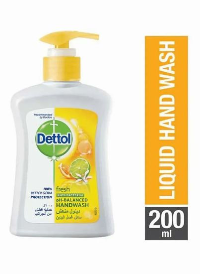 Picture of Dettol Anti-Bacterial Handwash Fresh Citrus & Orange Blossom Pump 200ml