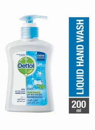 Picture of Dettol Anti-Bacterial Handwash Cool Mint & Bergamont Pump 200ml