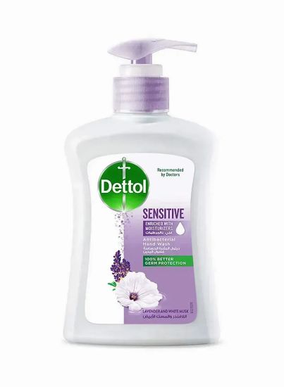 Picture of Dettol Anti-Bacterial Handwash Sensitive Lavender & White Musk Pump 200ml