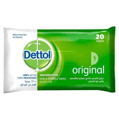 Picture of Dettol Antibacterial Wipes Original 20's