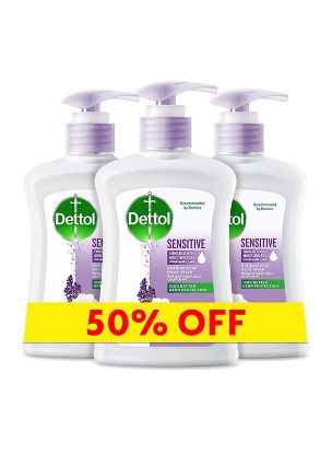 Picture of Dettol Hand Wash Sensitive 3x200ml