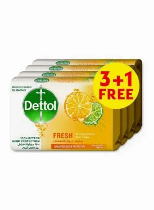 Picture of Dettol Soap Fresh Antibacterial 4x165gm