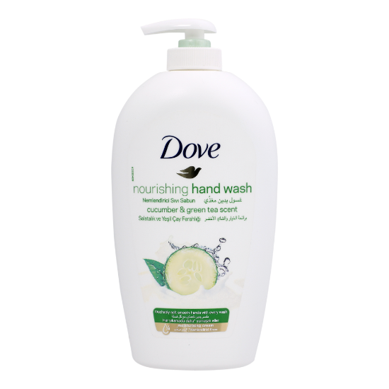 Picture of Dove Nourishing Hand Wash Cucumber & Green Tea Scent 1/4 Moisturizing Cream 500ml