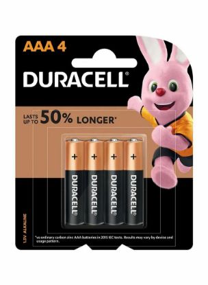 Picture of Duracell Alkaline Battery AAA4, Pack of 4