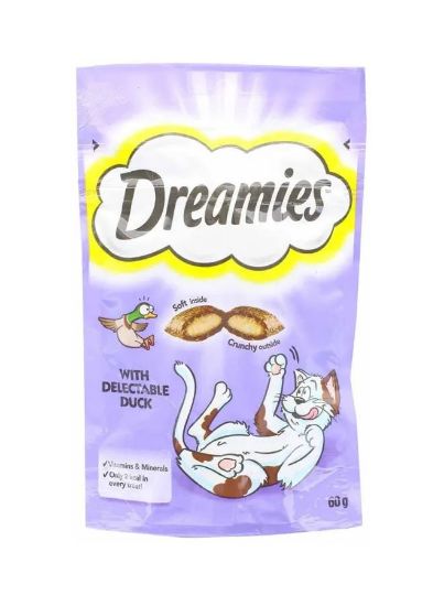 Picture of Dreamies Cat Food With Delectable Duck 60gm